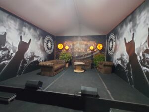 Summer Breeze Pressezelt mit Technik von Kaiser Events
