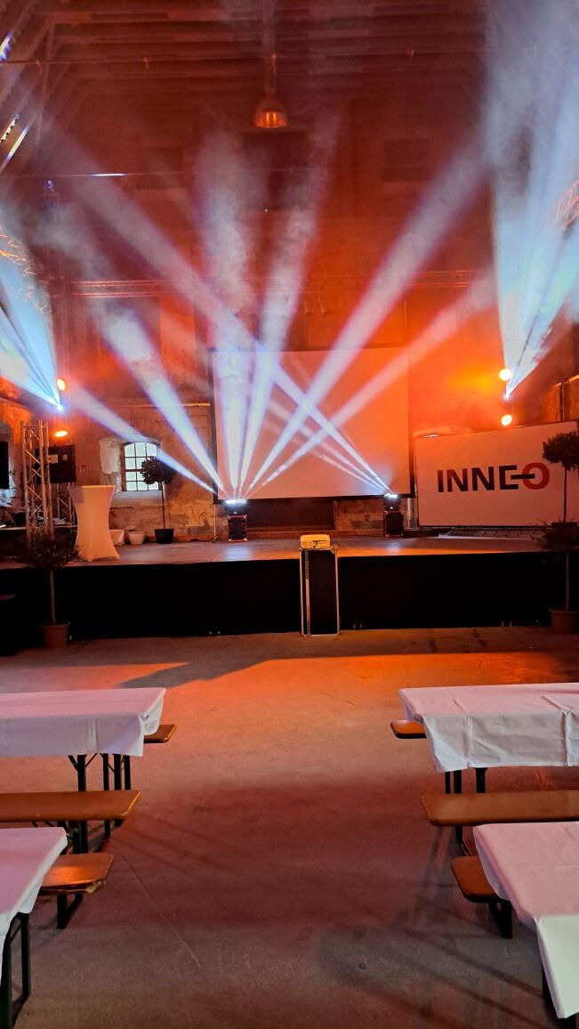 Showbühne auf Firmenevent
